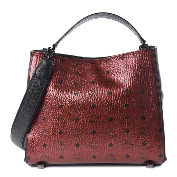 MCM Metallic Corina Medium Shoulder Bag in Scooter Red. Price firm. - Picture 3 of 13